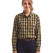 Women's Mulligan Check Cotton Dress Shirt