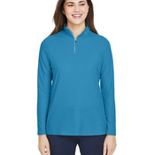 Women's Fusion ChromaSoft™ Pique Quarter-Zip Pullover