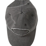 Pigment-Dyed Raw-Edge Patch Baseball Cap