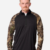 Unisex Realtree® Performance Colorblocked Quarter-Zip Pullover