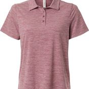 Women's Relay Heathered Stripe Polo