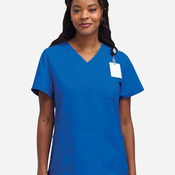 Women's V-Neck 3 Pocket Scrub Top