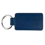 Tuscany™ PU Leather Rectangle Keychain